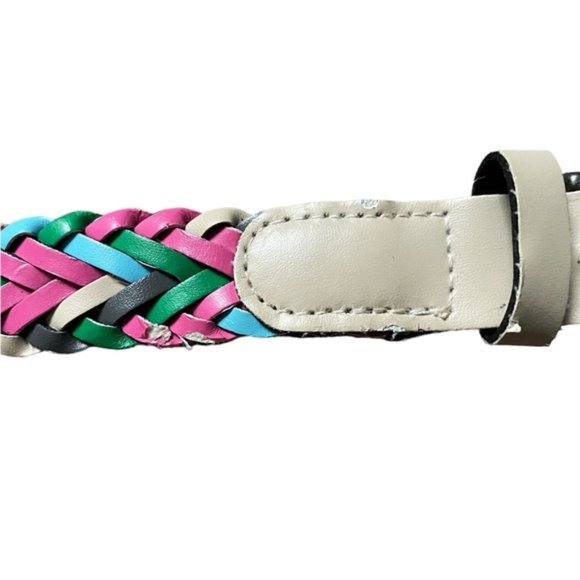Gently Used Gap Girls Colorful Braided Leather Belt (size 10) - Picture 2 of 6